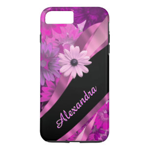 Personalized pretty pink floral pattern Case-Mate iPhone case