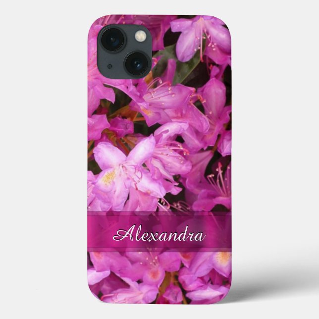 Personalized pretty pink flower photograph Case-Mate iPhone case (Back)