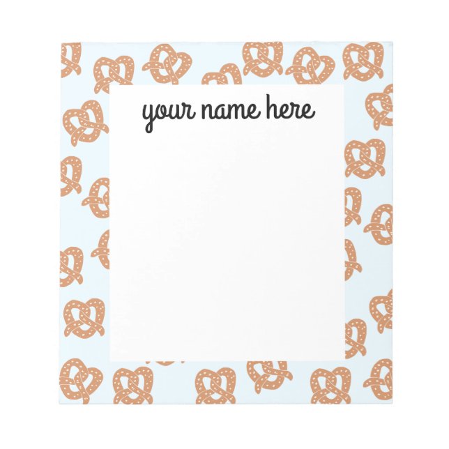 Personalized Pretzel Notepad (Front)