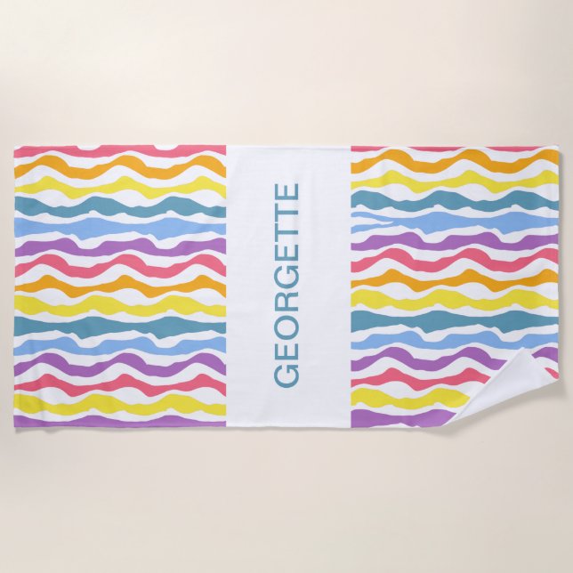 Personalized Pride Beach Towel (Front)