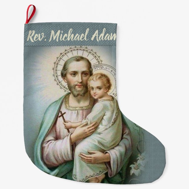 Personalized Priest Christmas Stocking (Front)