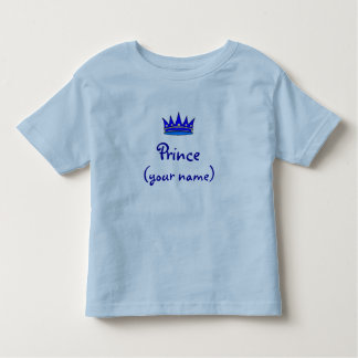 Personalized Prince Toddler shirt crown)