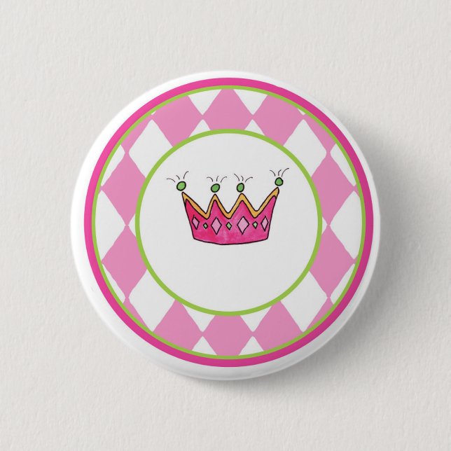 Personalized Princess 2 Inch Round Button (Front)