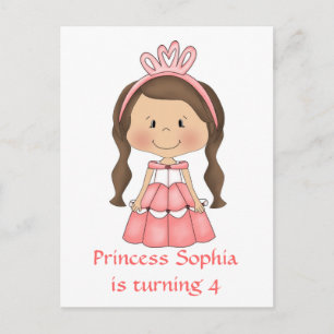 Personalized Princess birthday party invitations