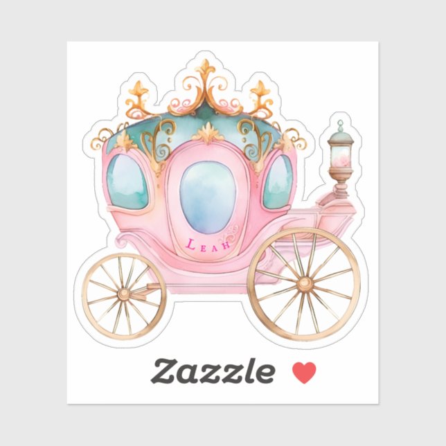 Personalized Princess Carriage (Sheet)