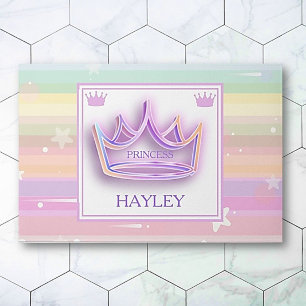 Personalized Princess Crown area rug