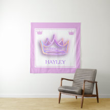 Personalized Princess Crown Wall
