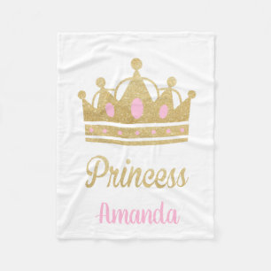 Personalized Princess Fleece Blanket