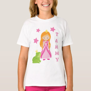 Personalized Princess Frog And Stars T-Shirt