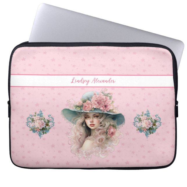 Personalized Princess Laptop Sleeve (Front)