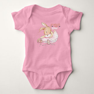 Personalized Princess Lilibet Ballerina Rabbit Baby Bodysuit