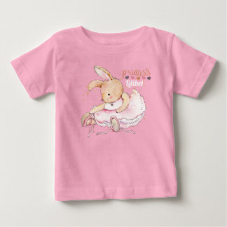 Personalized Princess Lilibet Ballerina Rabbit Baby T-Shirt