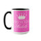 Personalized princess mug in pink with custom name