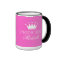 Personalized princess mug in pink with custom name