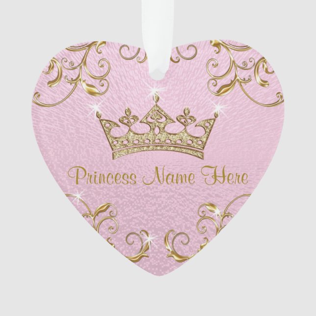 Personalized Princess Ornaments Double Sided (Front)