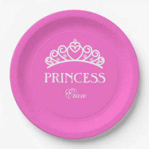 Personalized princess plate with name