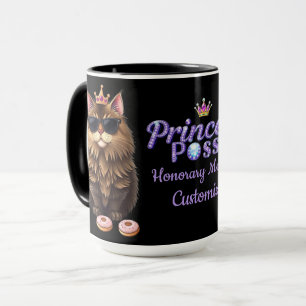Personalized Princess Posse Member Black Mug