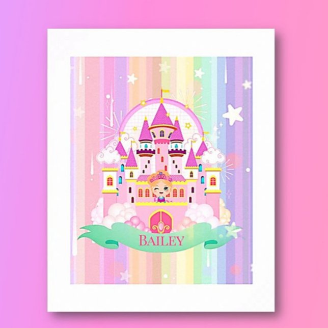 Personalized Princess Print, Wall Poster (Creator Uploaded)