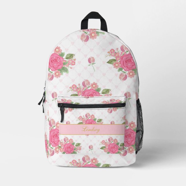 Personalized Princess Printed Backpack (Front)
