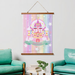 Personalized Princess Tapestry Bedroom Wall Art
