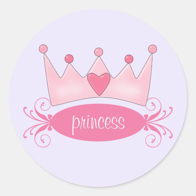 Personalized Princess Tiara Stickers (Front)