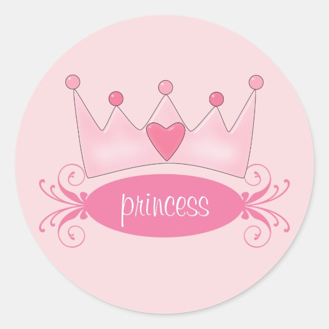 Personalized Princess Tiara Stickers (Front)