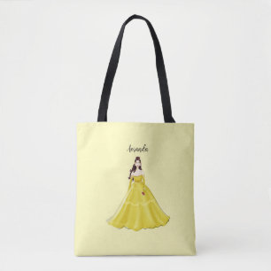 Personalized princess tote bag