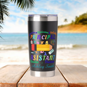 Personalized principal assistant teacher's day insulated tumbler