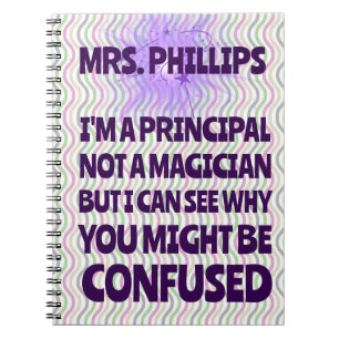 Personalized Principal Back to school Funny gift Notebook