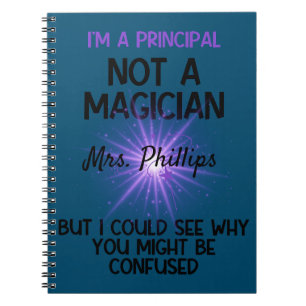 Personalized Principal Back to school Funny gift Notebook