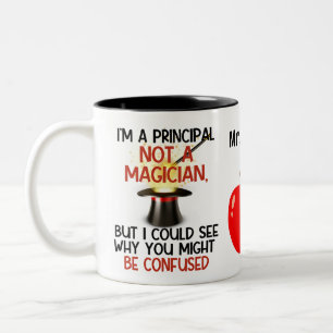 Personalized Principal Funny Gift Two-Tone Coffee Mug
