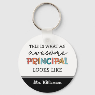 Personalized Principal Funny School Principal Keychain