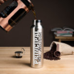 Personalized Principal's Name Script Water Bottle<br><div class="desc">Personalized Principal's Name Script Water Bottle for Principals.
Choose colour of textr,  change names and titles.

 Have a Unique Personalized Gifts for a Principal.
A Principal Water Bottle Gift. Personalized Principal Gifts.</div>