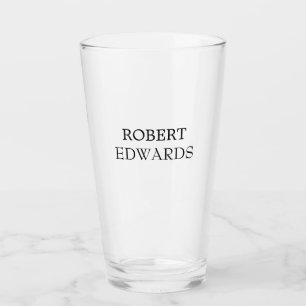 Personalized Print Custom Name Glass