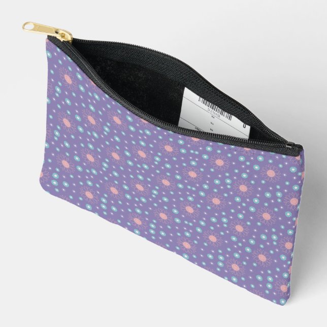 Personalized Print Cut Sew Small Accessory Pouch (Open)