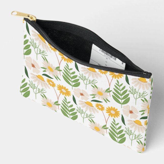 Personalized Print Cut Sew Small Accessory Pouch (Open)