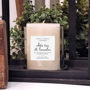 Personalized Product Candle Label Sticker