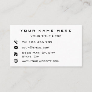 Personalized Professional Business Cards Example