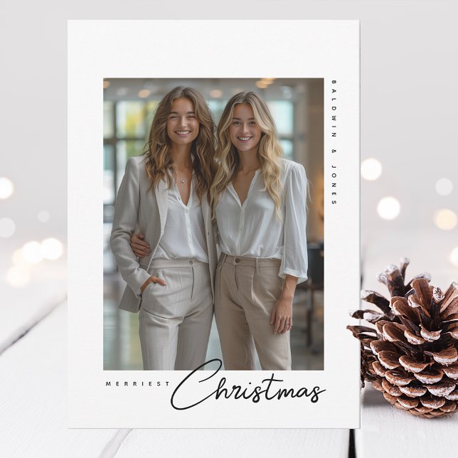 Personalized Professional Company Christmas Photo Holiday Card (Creator Uploaded)