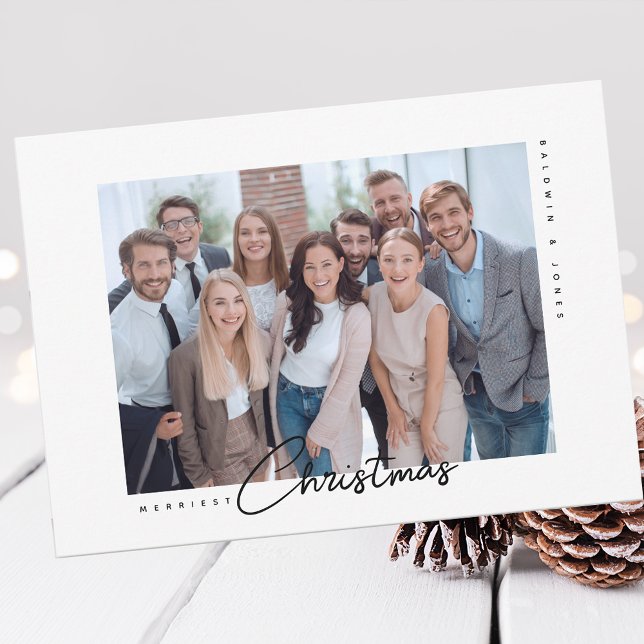 Personalized Professional Company Christmas Photo Holiday Card (Creator Uploaded)