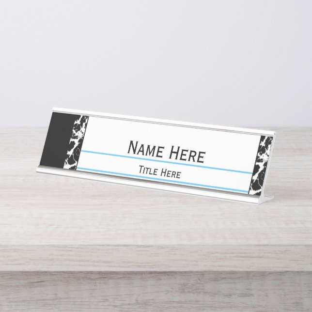 Personalized Professional Composition Book Desk Name Plate (Front)