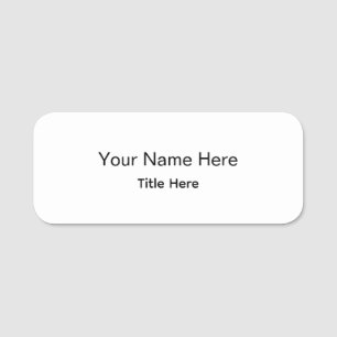 Personalized Professional Employee Magnetic Round Name Tag