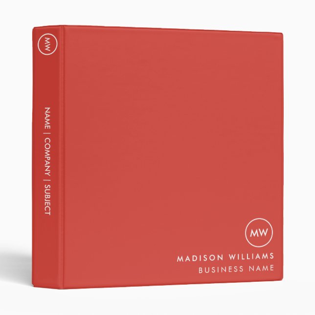 Personalized Professional Organizer Custome  Binder (Front/Spine)