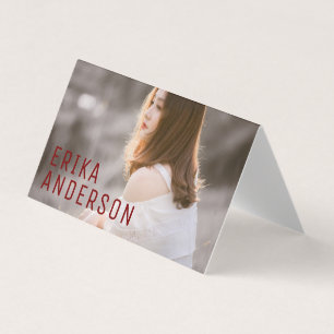 Personalized Professional QR Code added Business C Card