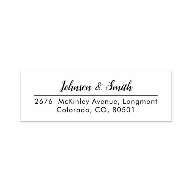 Personalized Professional Return Address Self-inking Stamp (Design)