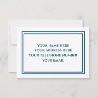 Personalized Professional Stationery Notecards