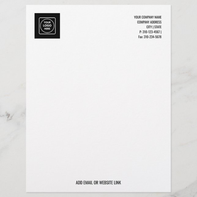Personalized Promo Business Logo letterhead (Front)