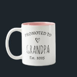 Personalized Promoted to Grandpa Mug<br><div class="desc">The "Promoted to Grandpa" design is a practical, personalized gift that's perfect for announcing a pregnancy or celebrating a new grandchild. With its customizable design, it serves as a thoughtful keepsake, ideal for occasions such as Father’s Day, birthdays, or a pregnancy reveal. It's a cherished, unique gift for any first-time...</div>