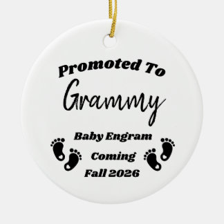 Personalized Promoted to Grandparent Ornament