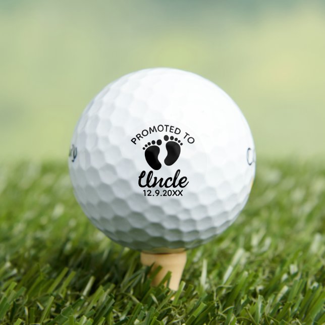 Personalized Promoted to Uncle Golf Balls (Insitu Tee)